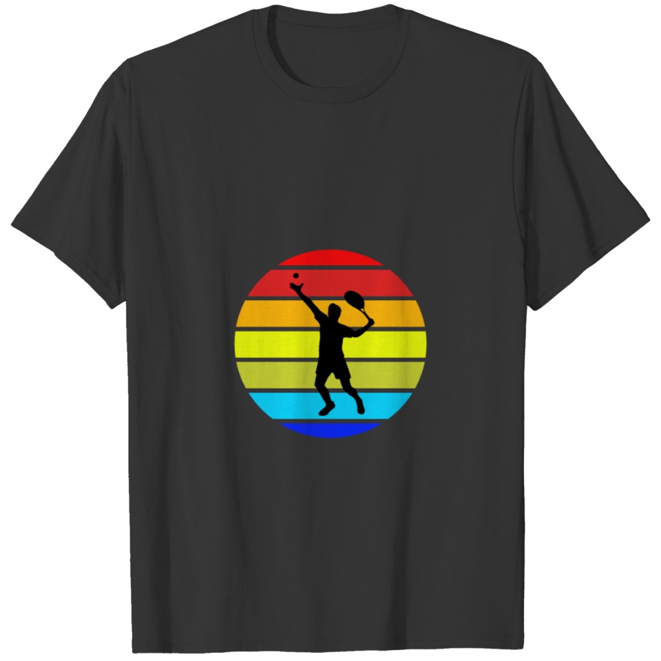 Minimalistic Men Tennis Vintage Design T-shirt
