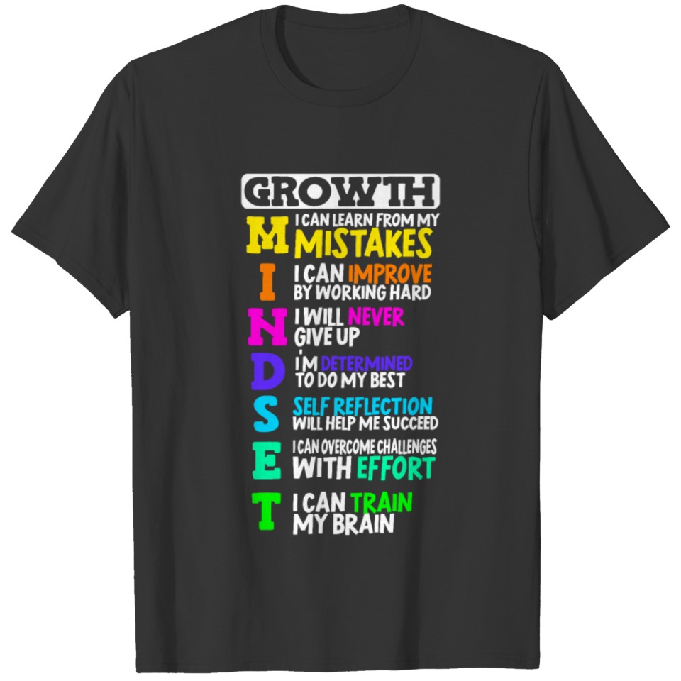 Teacher Growth Mindset T Shirts