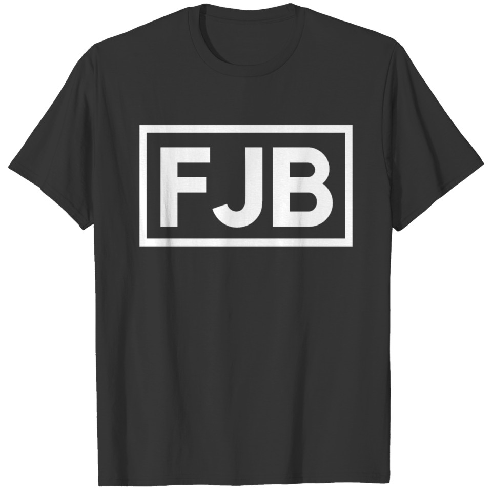 FJB Square Logo White Stamp T-shirt