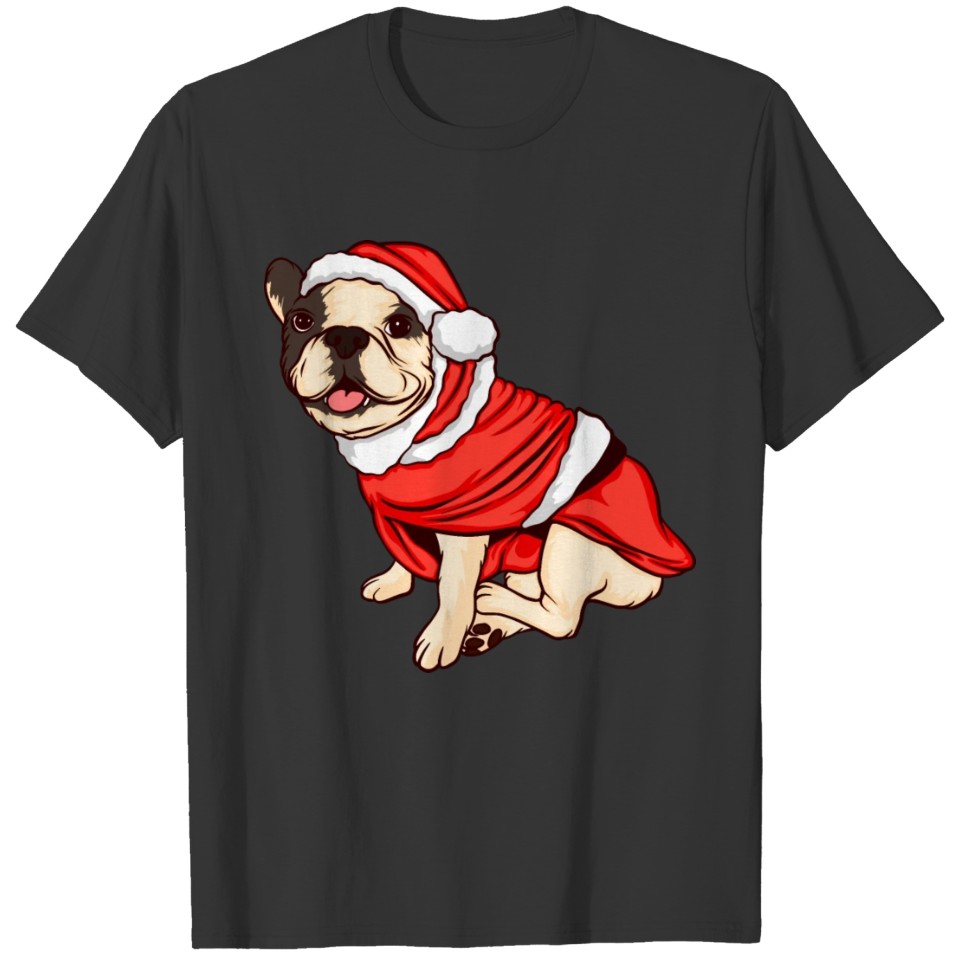 Funny Santa Bulldog Christmas Pajama Dog Lover X-m T Shirts