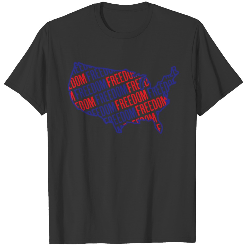 Patriot Shirt, Map of America, American Tee T-shirt