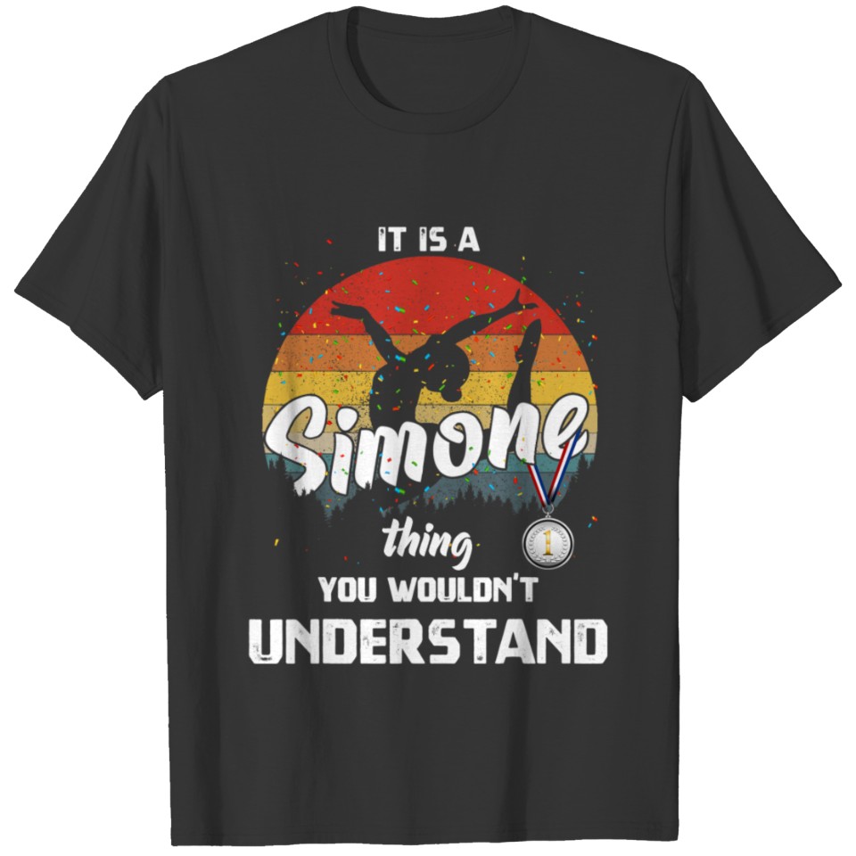 Biles Gymnastics Simone Classic G.O.A.T T Shirts