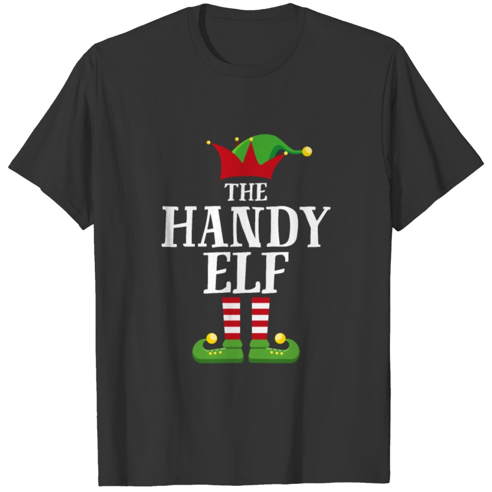 Handy Elf Family Matching Christmas Pajama T Shirts