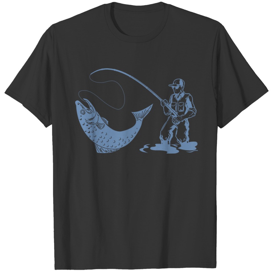 Angler Trout Fly Fishing Design Gifts T Shirts