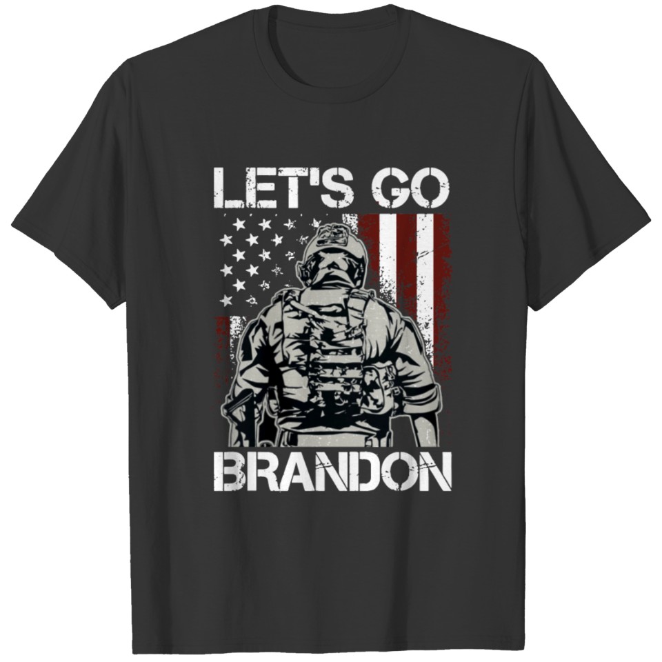 Gun American Flag Patriots Let s Go Brandon TShirt T-shirt