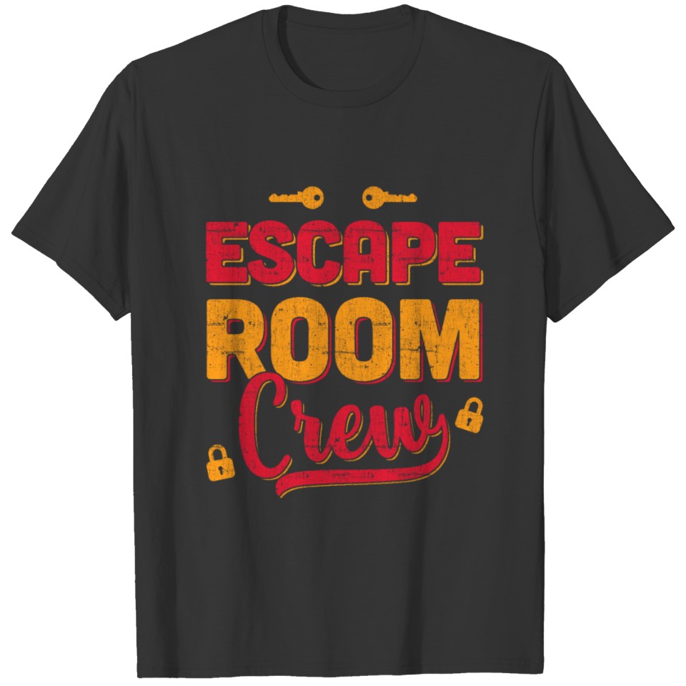 Escape Room Crew Puzzle Game Escaping Team design T-shirt