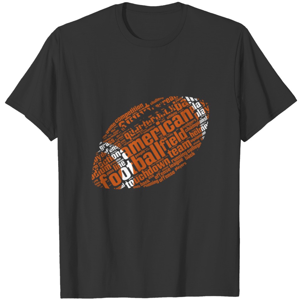 American Football Creative Ball T-shirt