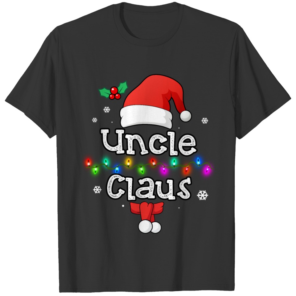 Uncle Santa Claus Matching Christmas Costumes T Shirts