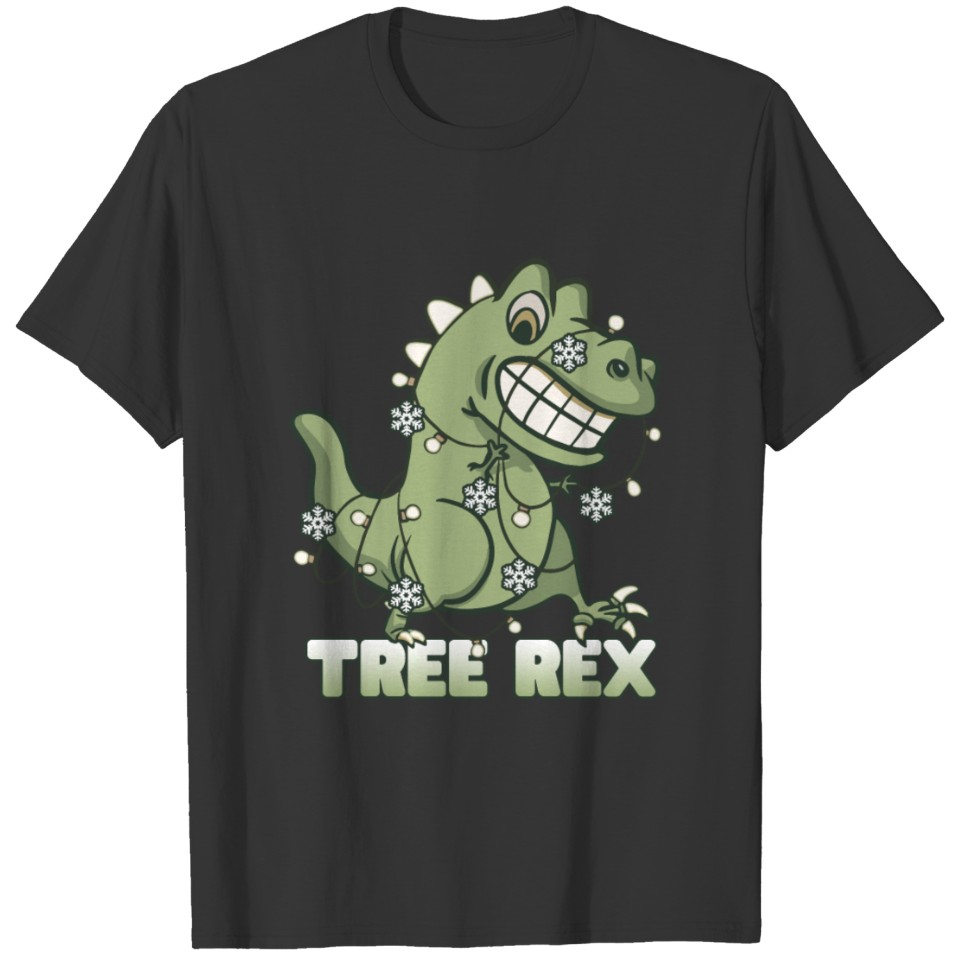 Tyrannosaurus dinosaur Tree Rex Christmas Dino T-shirt