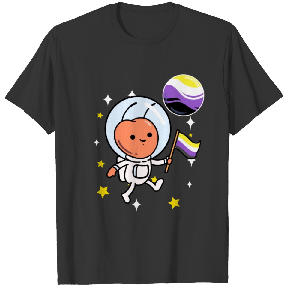 Ant In Space Nonbinary Pride T-shirt