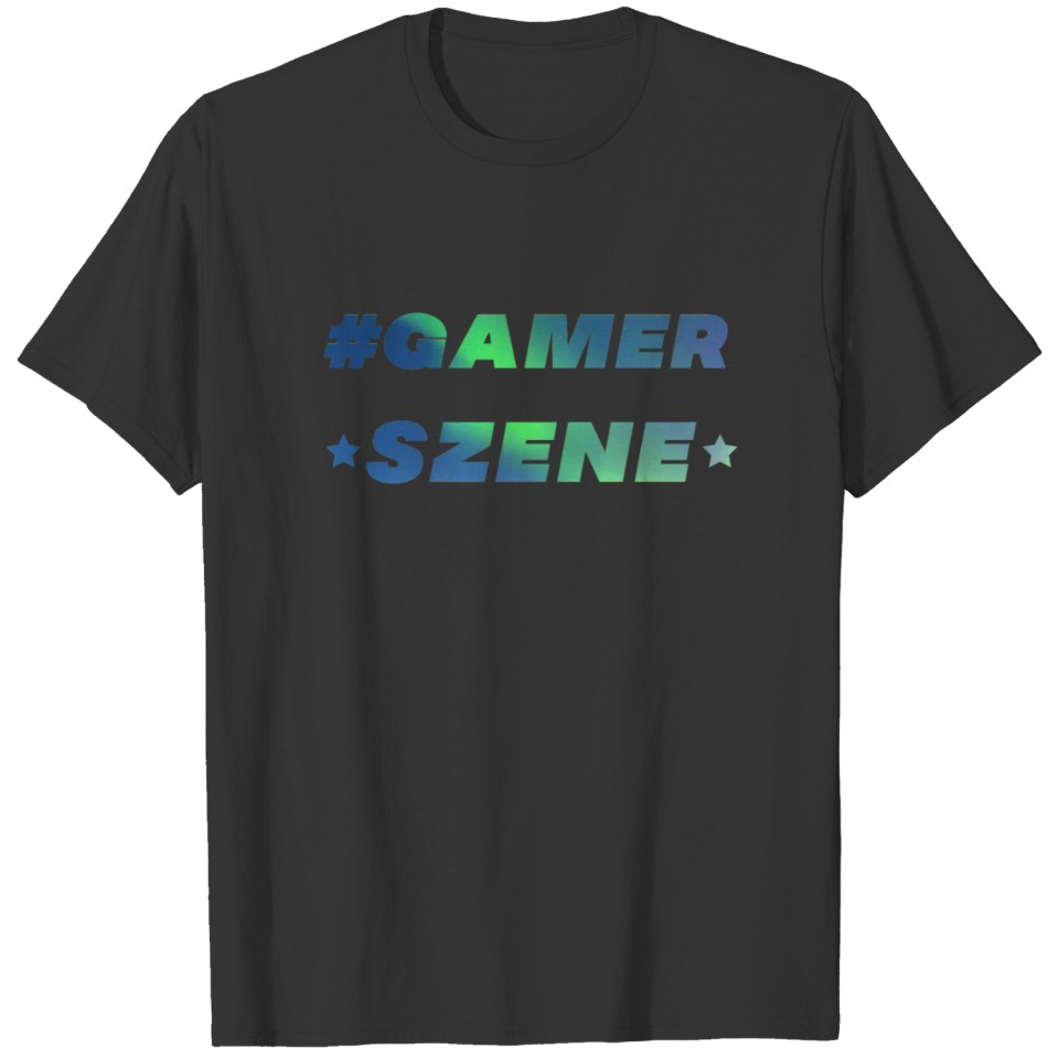 Gamerscene Funny Gamer Slogan gaming T-shirt