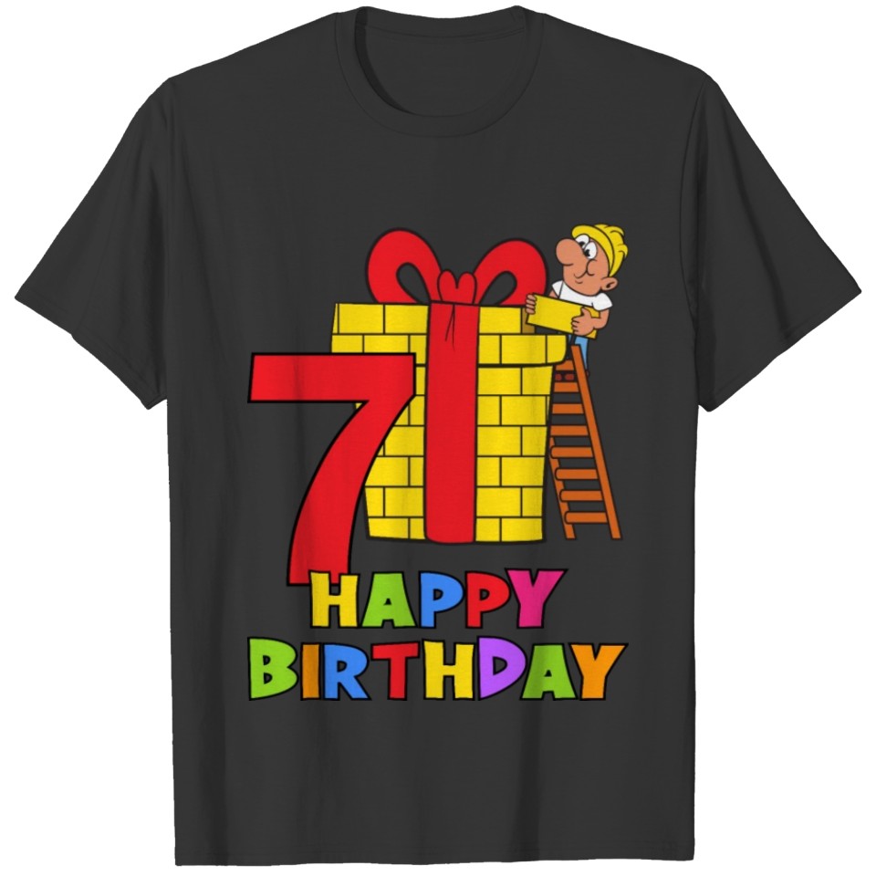 7 years old 7th Birthday Construction worker T-shirt