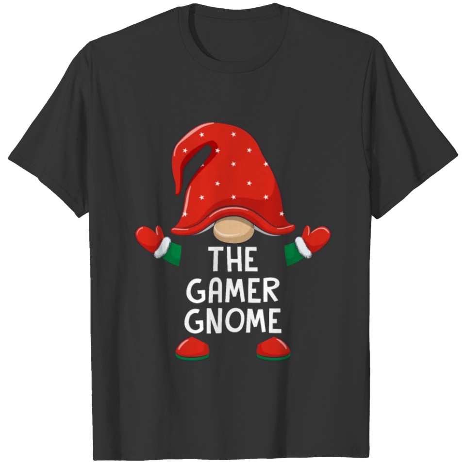 Gamer Gnome Shirts Set Christmas Matching T Shirts T-shirt