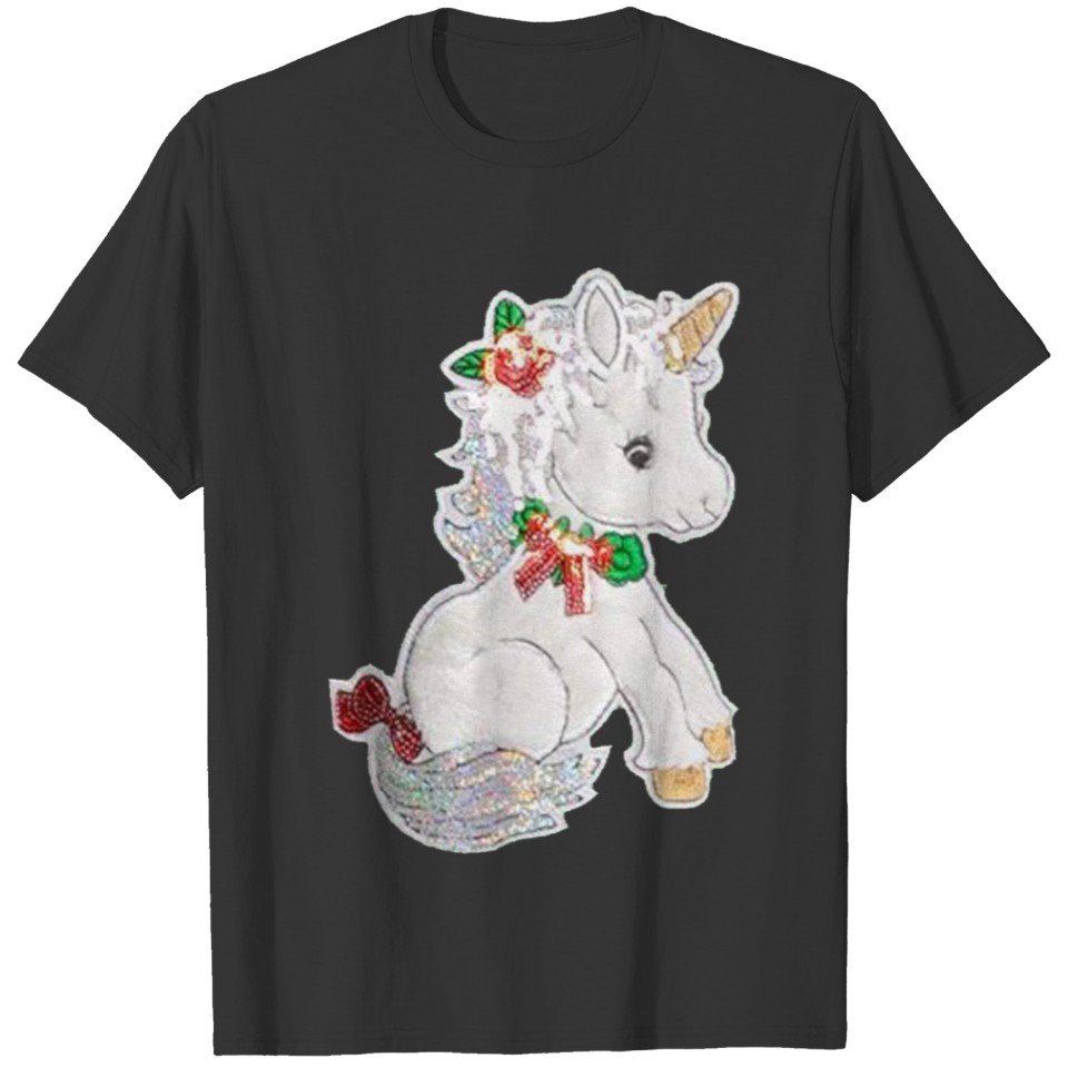Unicorn Snowflake Xmas Gifts Winter T-shirt