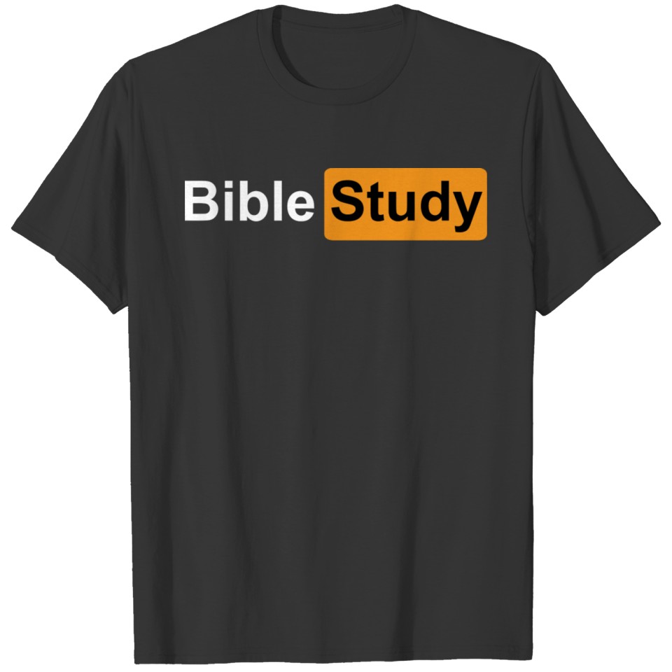 Bible Study Hub Logo Funny Sarcastic Adult Humor T-shirt