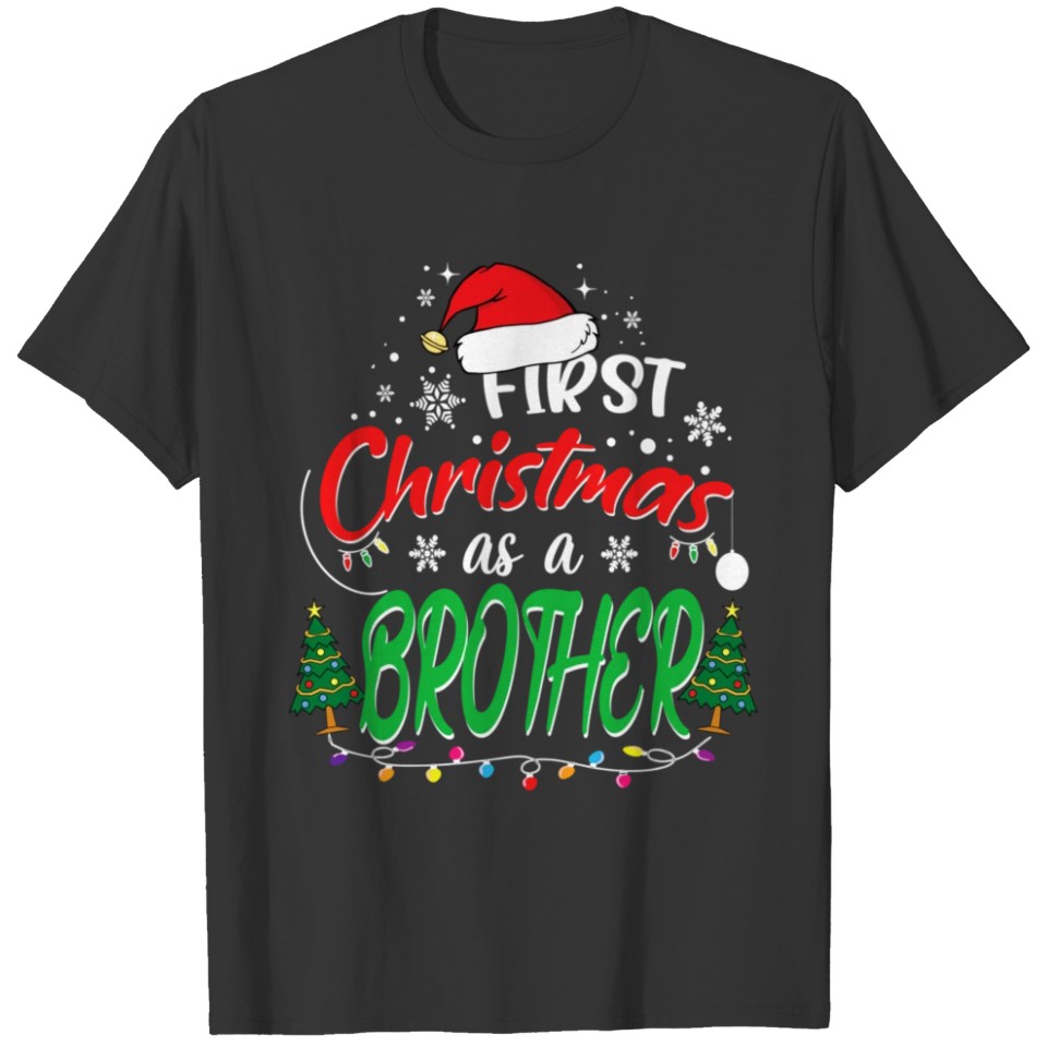 First Christmas as a Brother New Bro 1st Christmas T Shirts