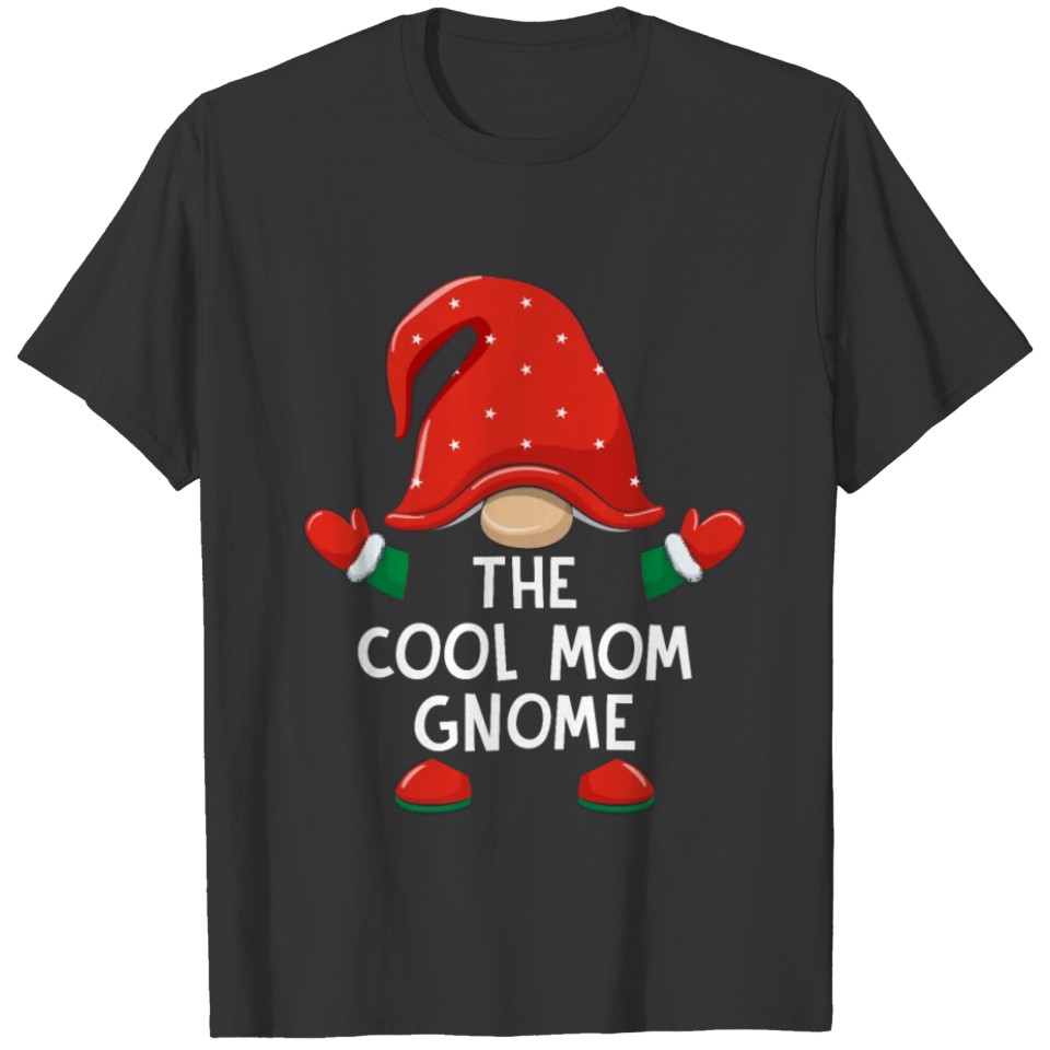 Cool Mom Gnome Shirts Set Christmas Matching T Shi T-shirt