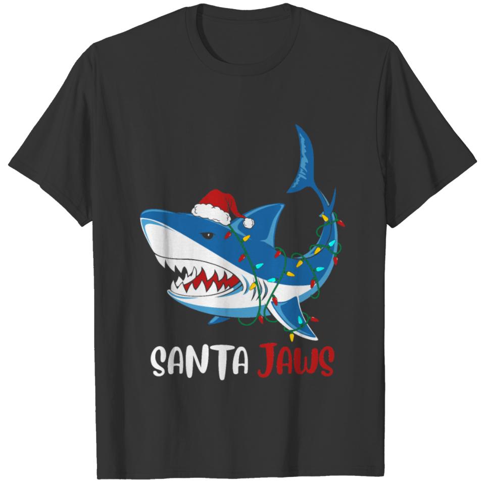 Santa Jaws - Funny Shark Christmas T-shirt
