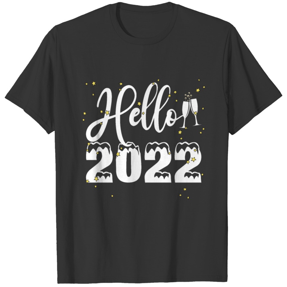 Hello 2022 happy new year Gifts Christmas 2021 T-shirt