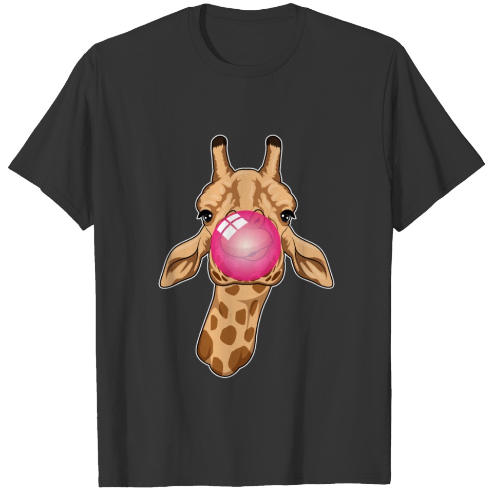 Giraffe with Bubblegum T-shirt