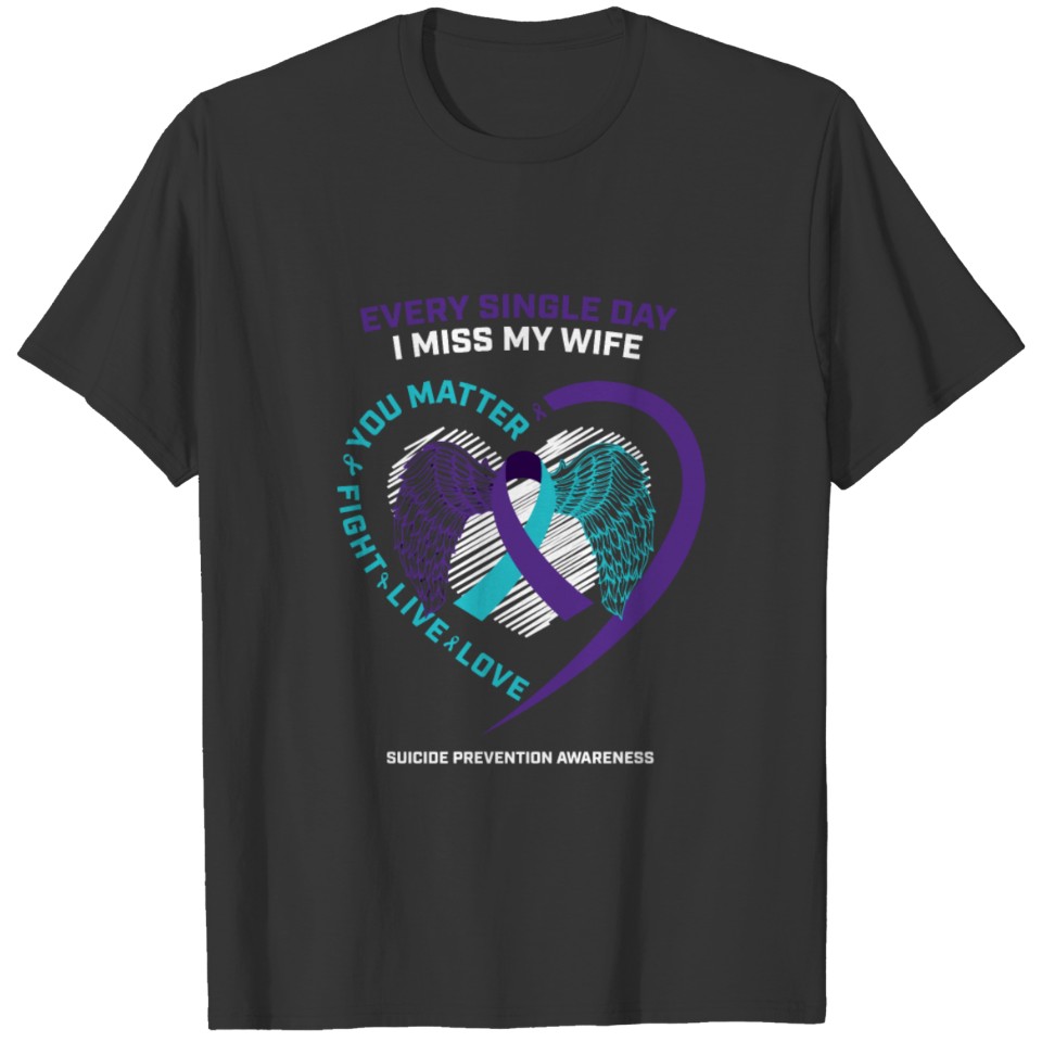 Husband Men In Memory Of Wife Suicide Prevention A T Shirts