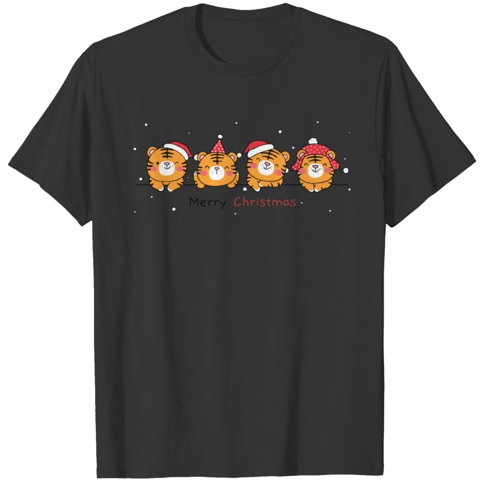 the year of tiger for christmas and winter. T-shirt
