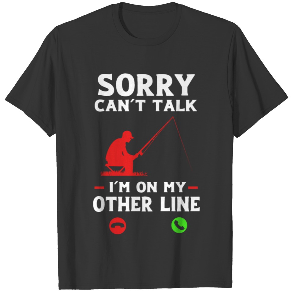 Fisherman Bass Fish Im On The Other Line Fishing T-shirt