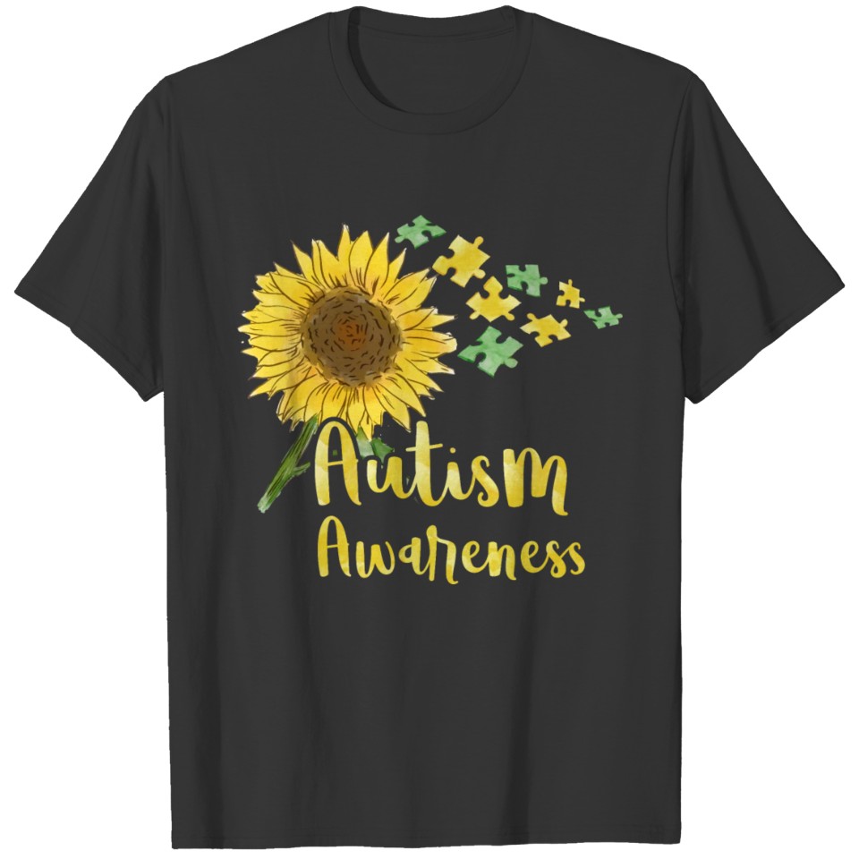 Autism Awareness Sunflower Dreamcatcher T-shirt