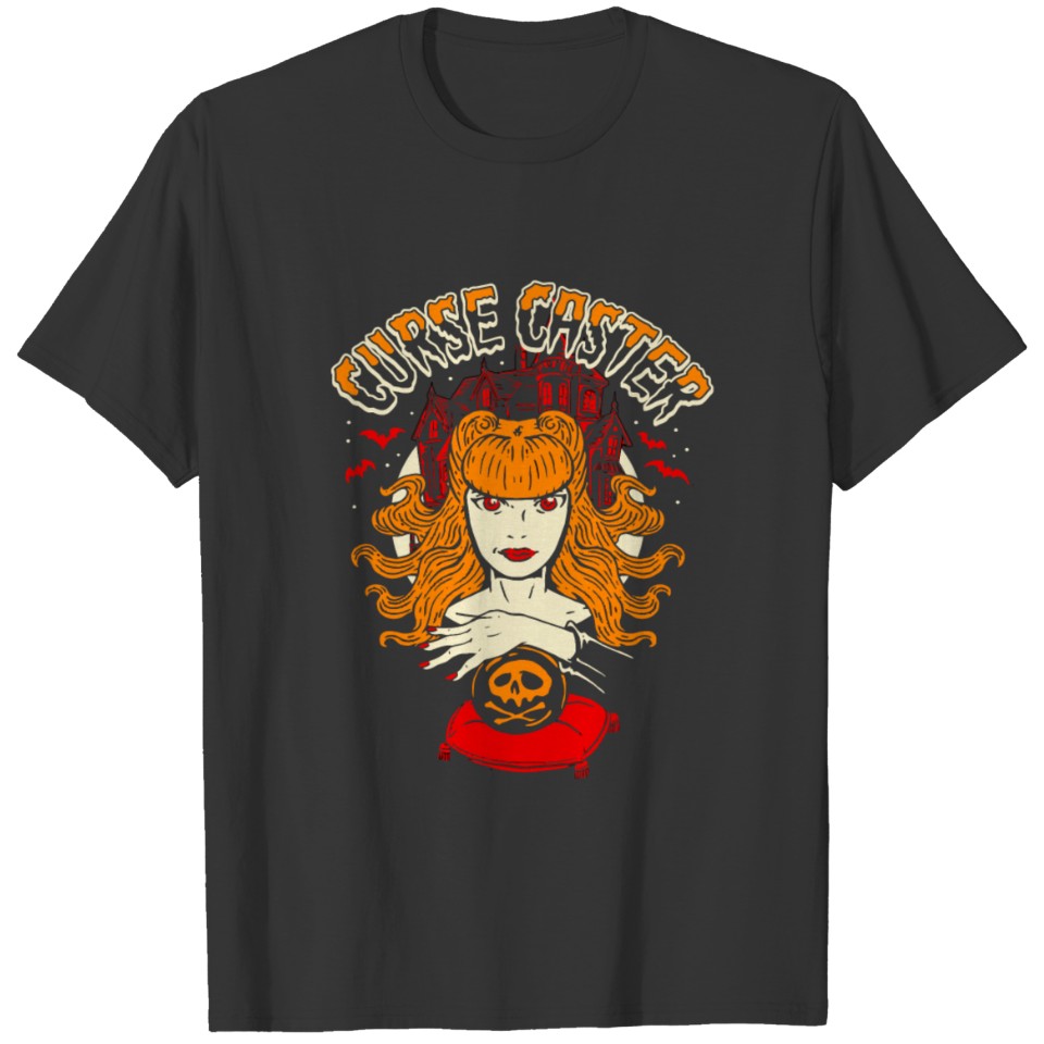 Horror Art Black Magic Witch Psychobilly Punk Art T Shirts