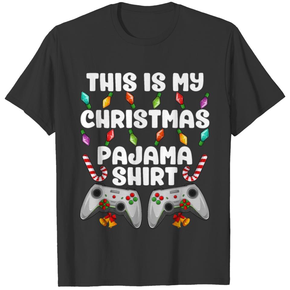 Christmas Gamer Video Games Xmas This is My Christ T-shirt