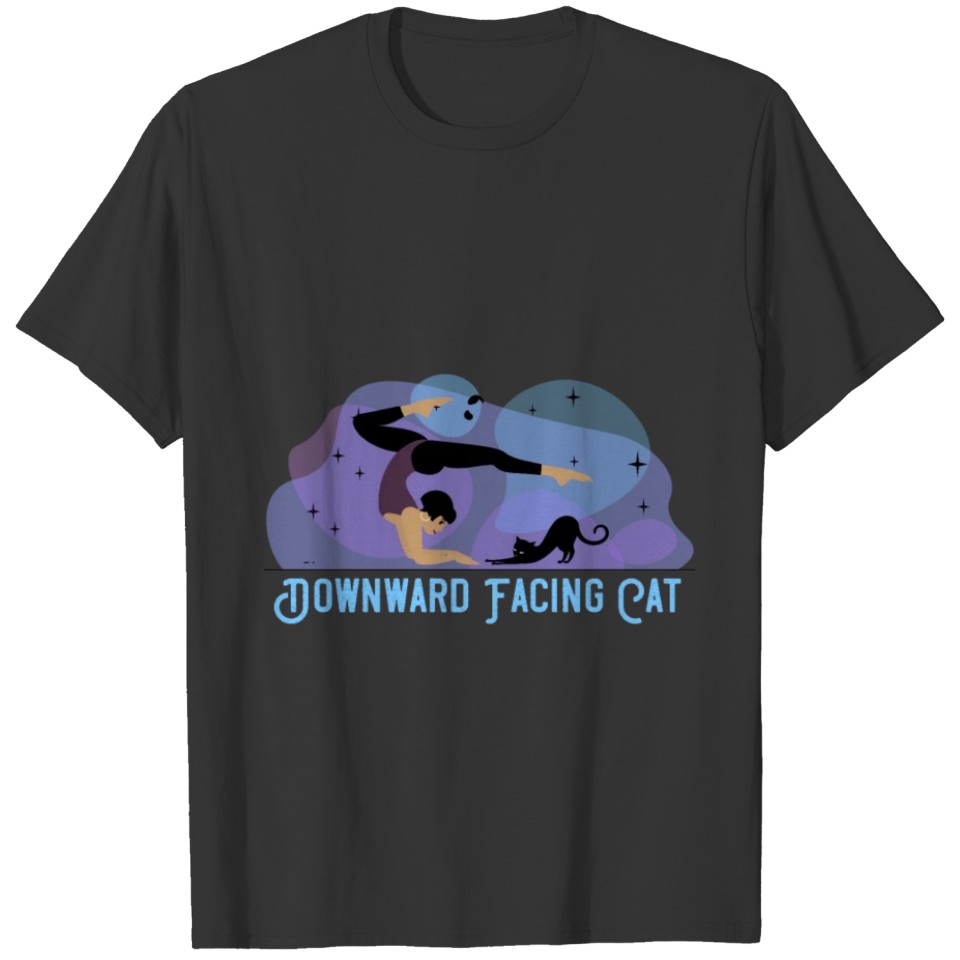 Downward Facing Cat Yoga Cat Yoga Lover Cat Lover T-shirt