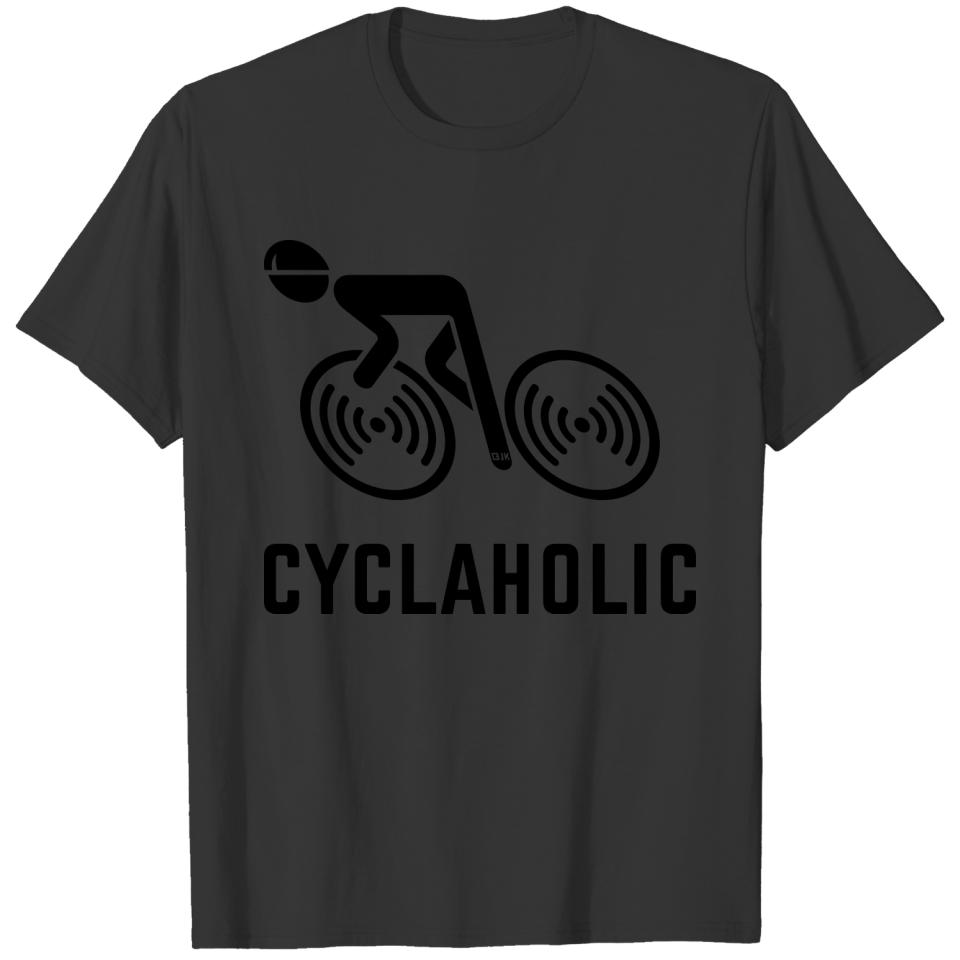 Cyclaholic (Cycling / Bicycle / Bike) T-shirt