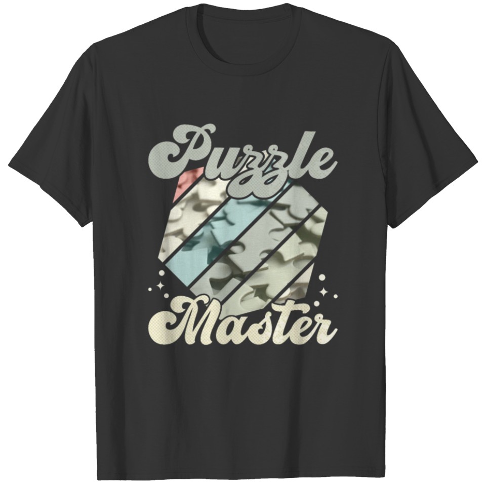 Puzzle Master Retro Puzzles Puzzle Lover T-shirt