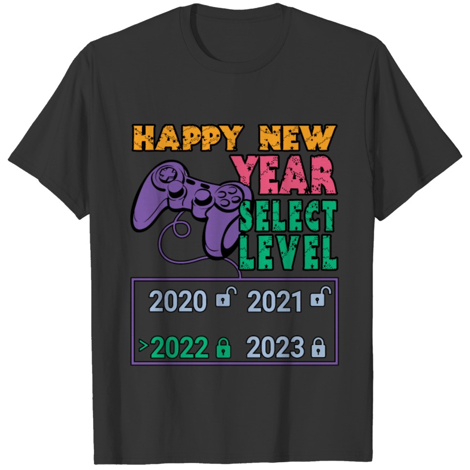 Gaming Gamer Celebration Happy 2022 Happy New Year T-shirt