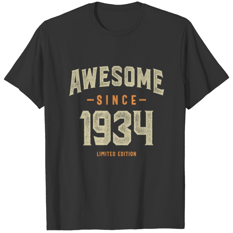 Awesome Since 1934 - 88th birthday Retro Classic T Shirts