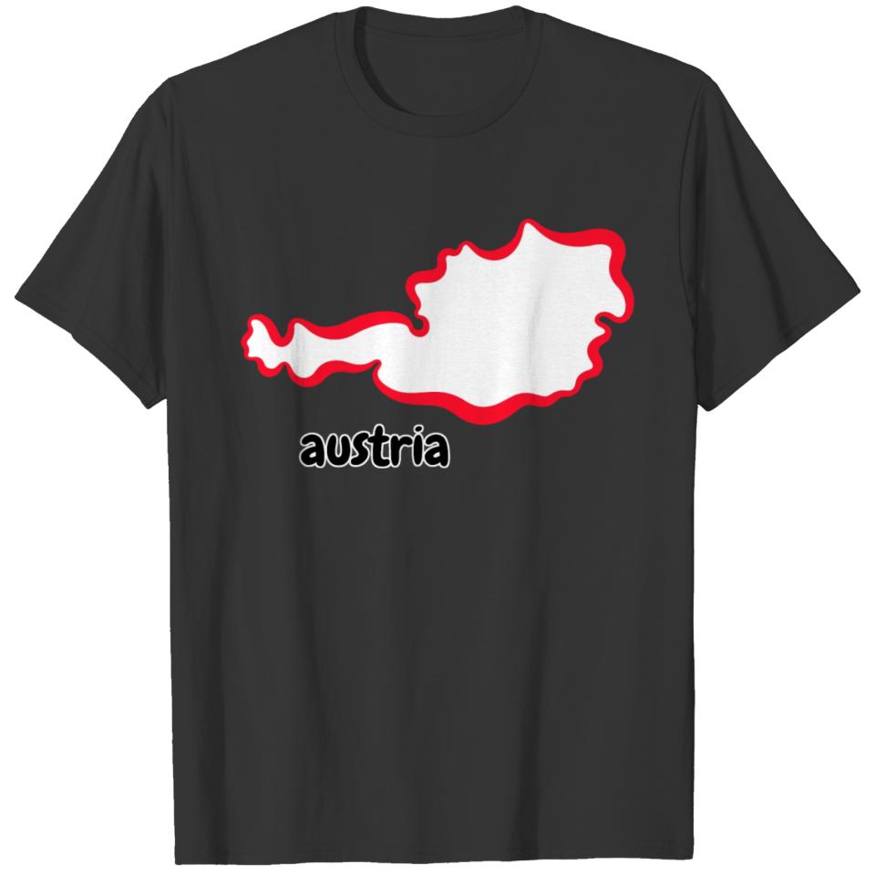 Austrian Map Outline T-shirt