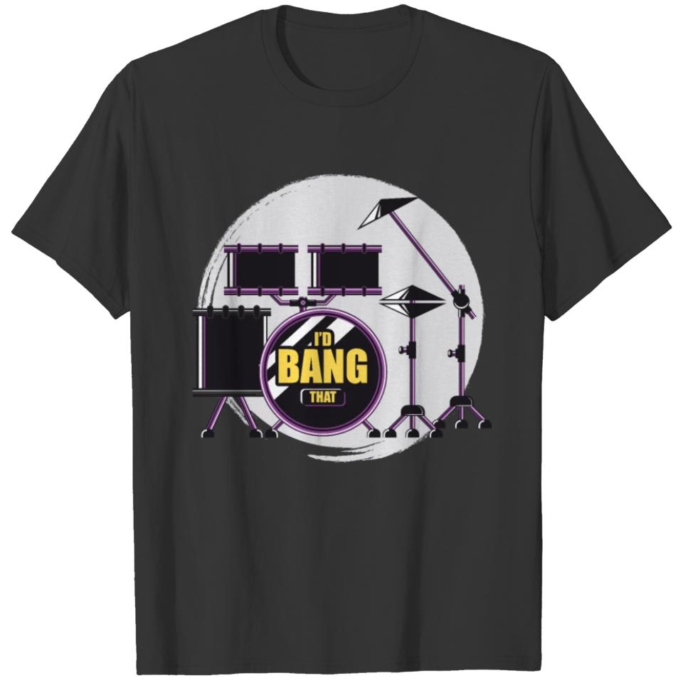 Id Bang That Drummer Music Teacher Musician T-shirt