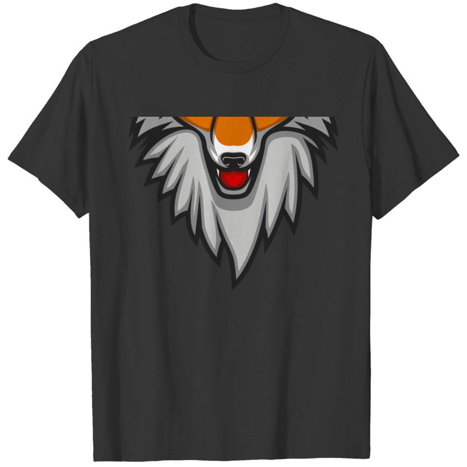 Orange Fox Face Mouth Nose T Shirts