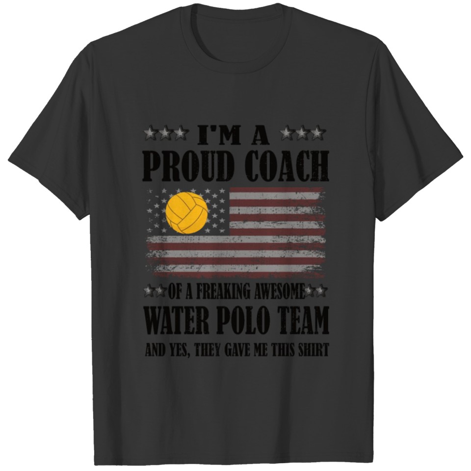 Funny Water Polo Coach Gifts Water Polo Coaching T-shirt