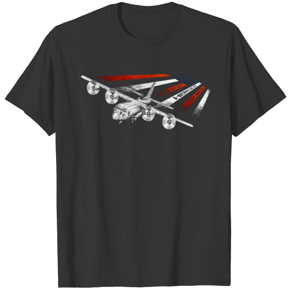 C130 Hercules Army US Airborne Fighter Pilot T Shirts