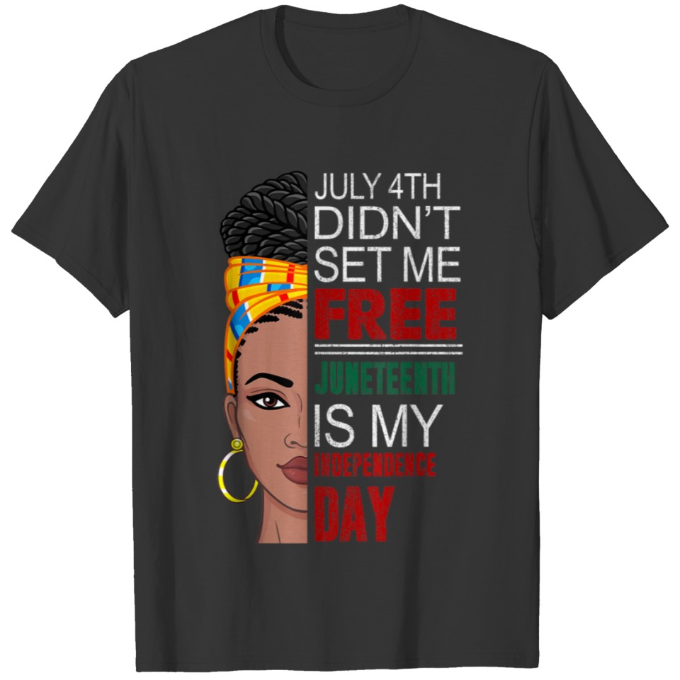 Juneteenth Queen African American Women T-shirt