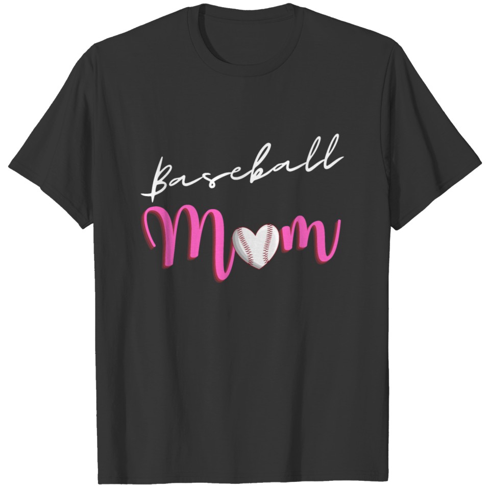 Women's Baseball Mom T Shirts