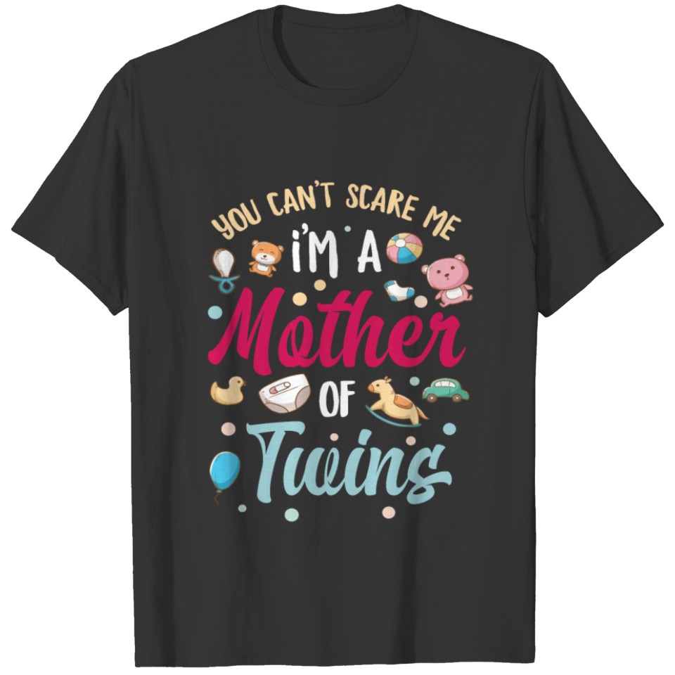Mom Twins Family T-shirt