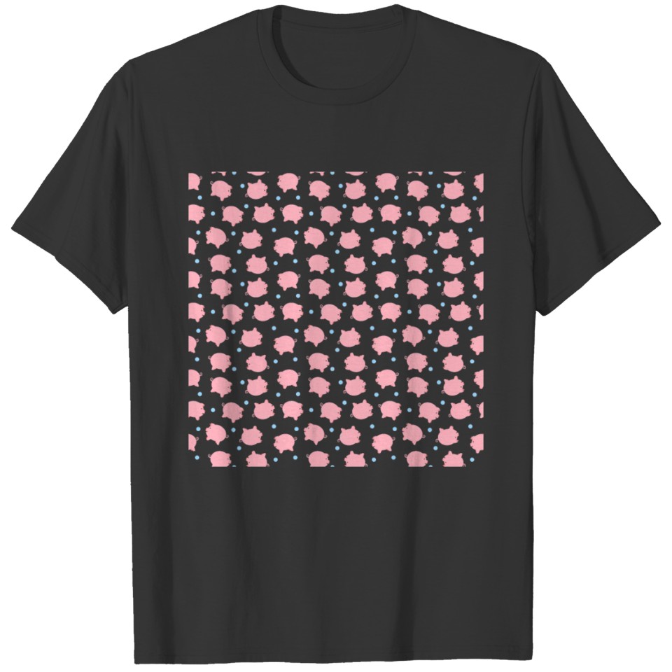 Pig Pattern | Pink Piglet Farm Farmer T Shirts