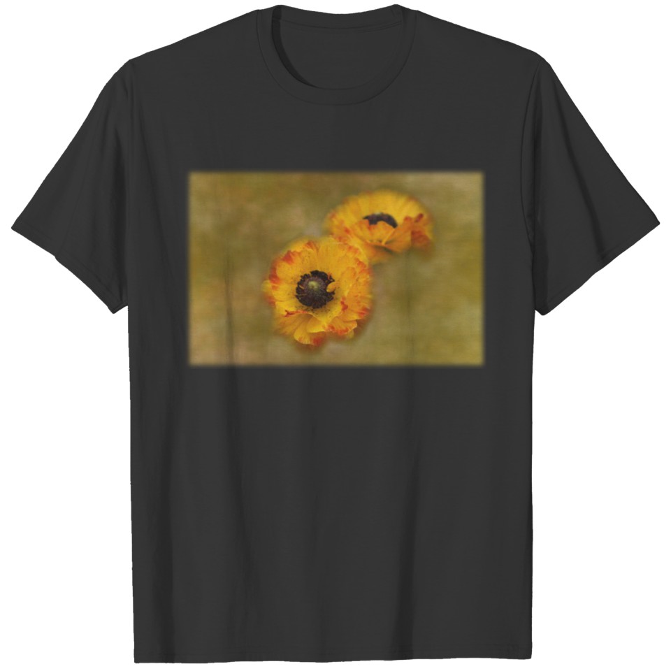 Yellow Ranunculus Digital Art T-shirt