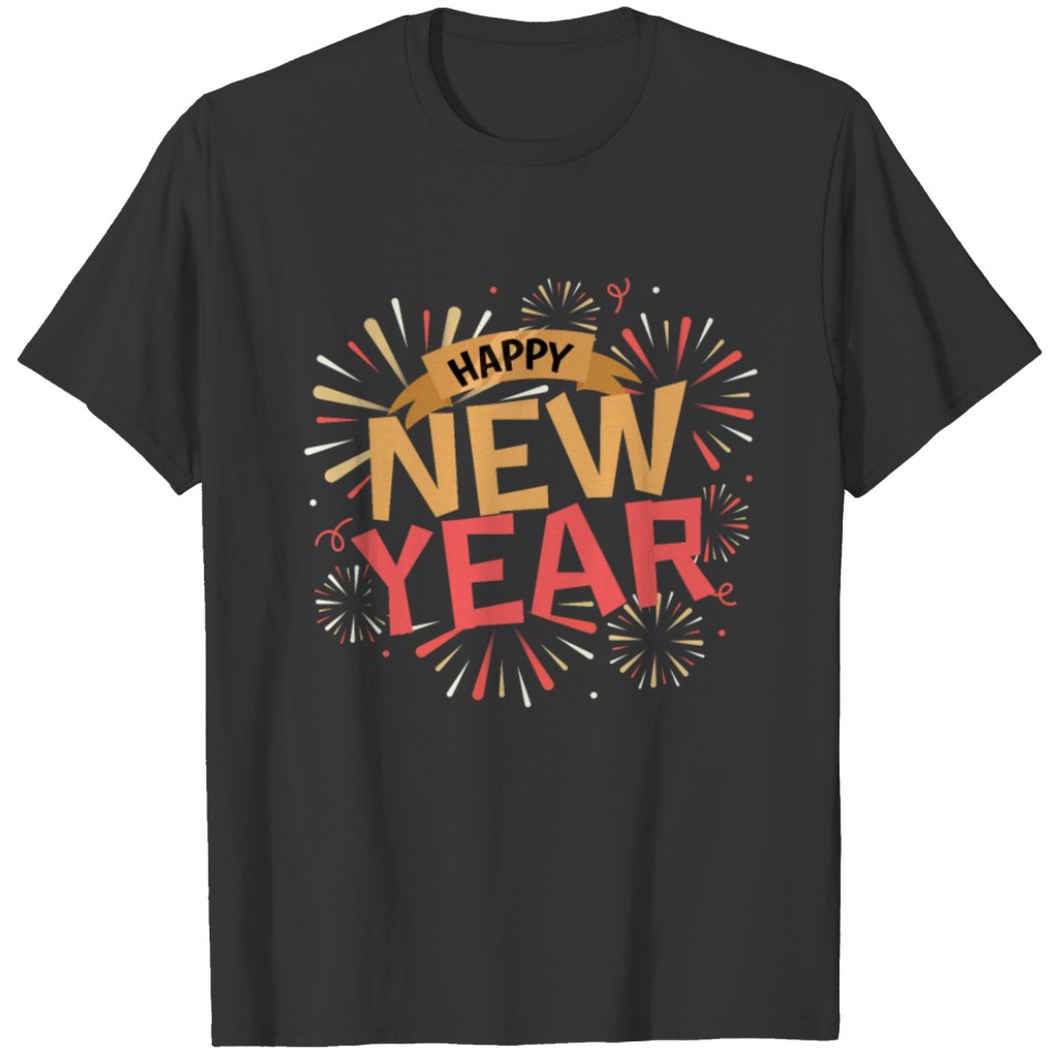 Happy New Year Party Family Celebration Goodbye T-shirt