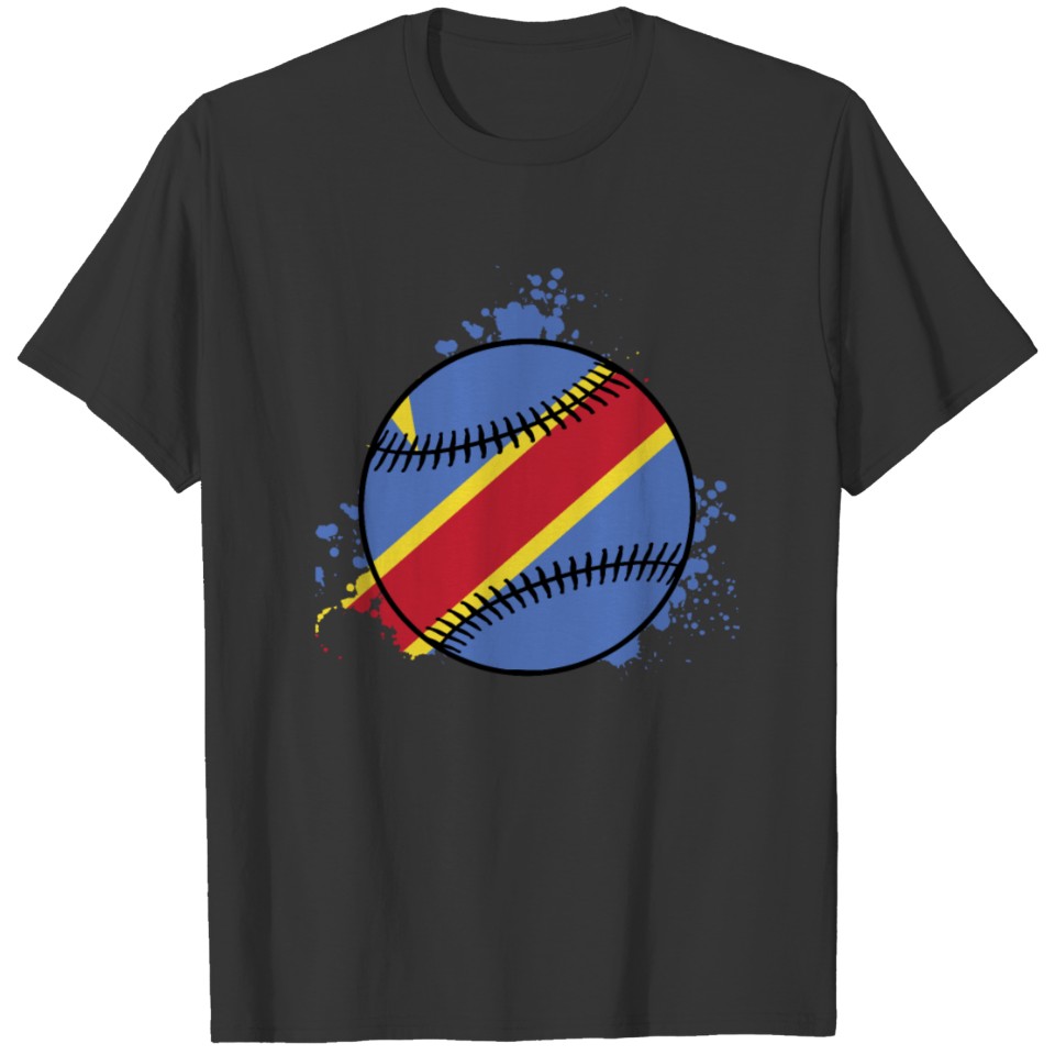 DEMOCRATIC REPUBLIC OF CONGO BASEBALL T-shirt