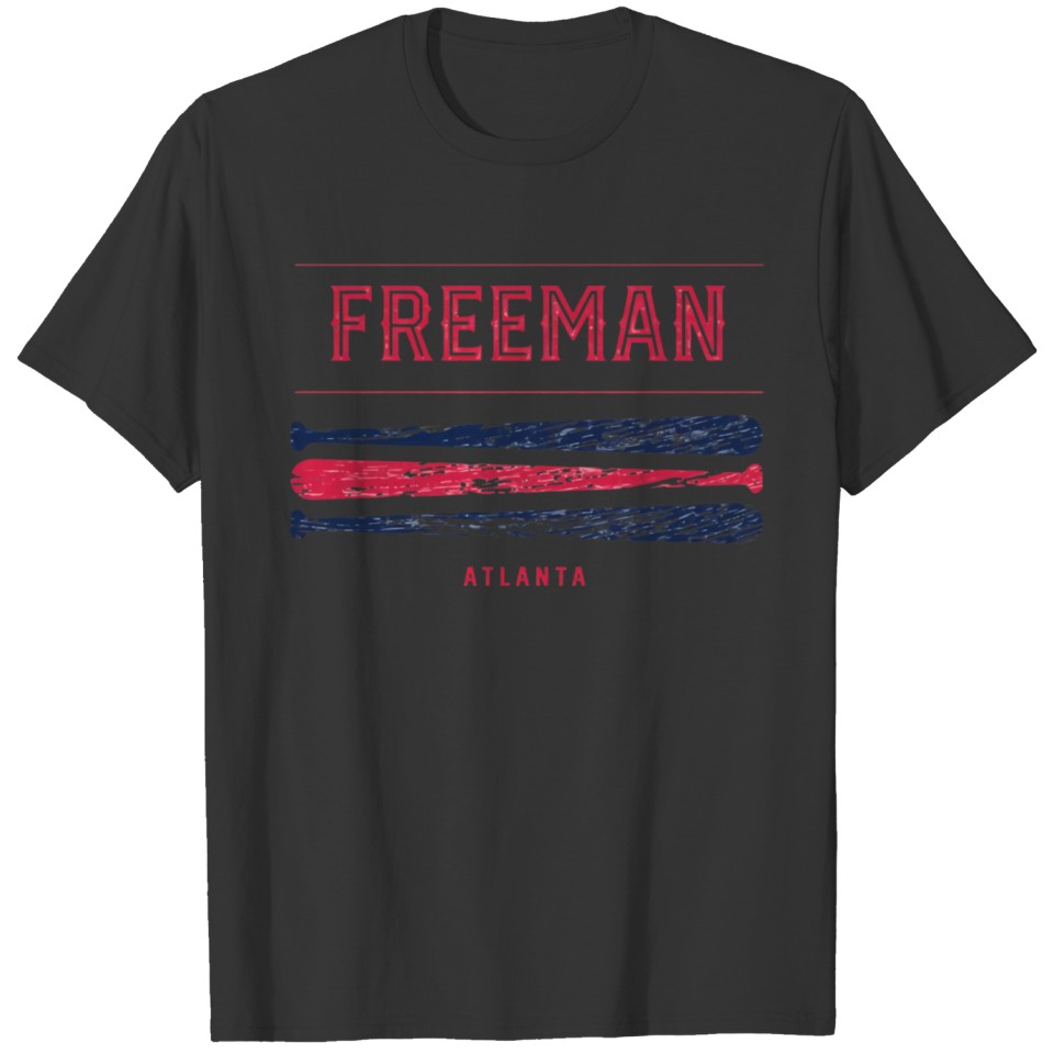 Freddie Freeman Vintage Baseball Bat Gameday T Shirts