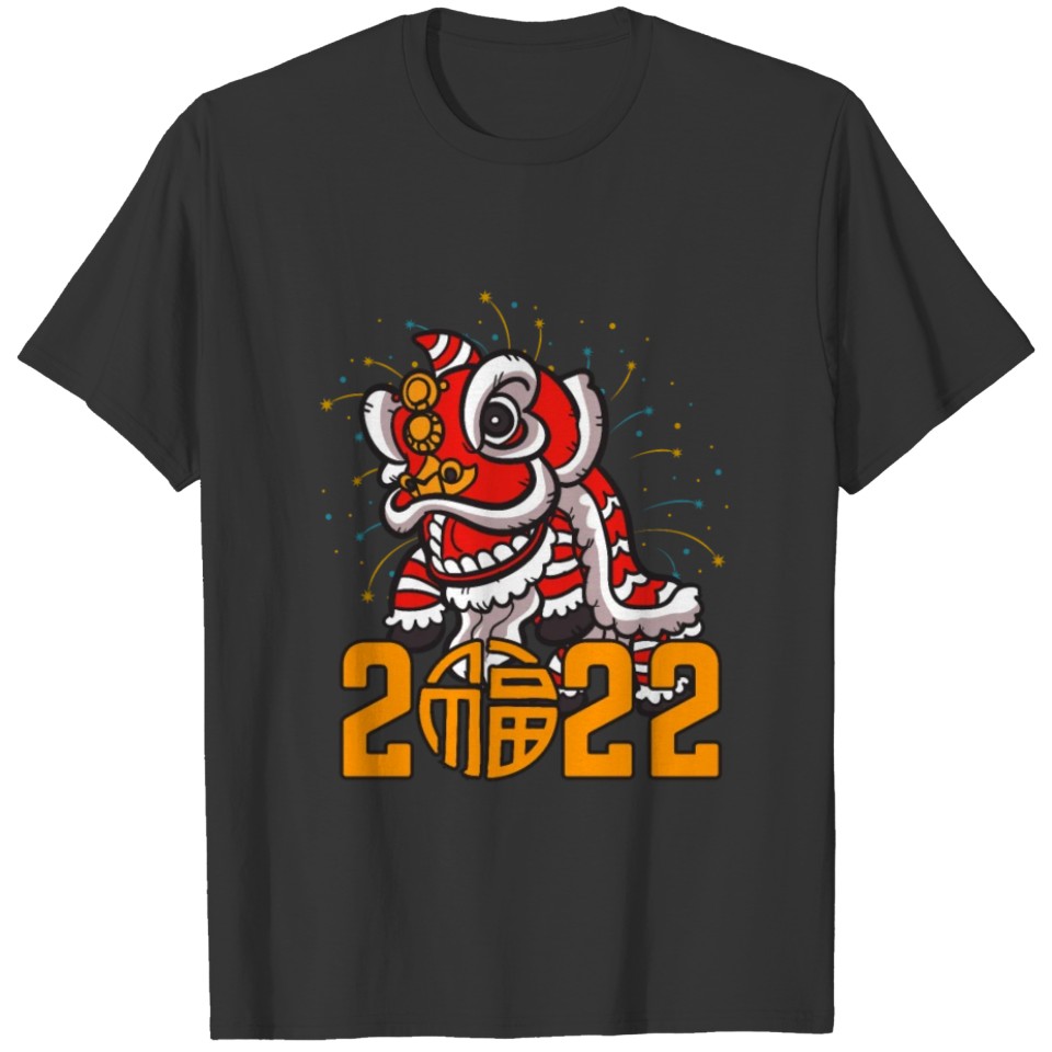 Funny Chinese New Year 2022 Lion Dance T-shirt