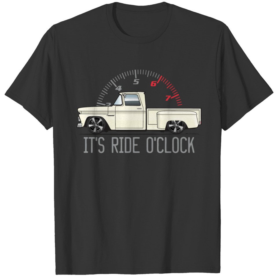 It s ride o clock Cameo White T-shirt